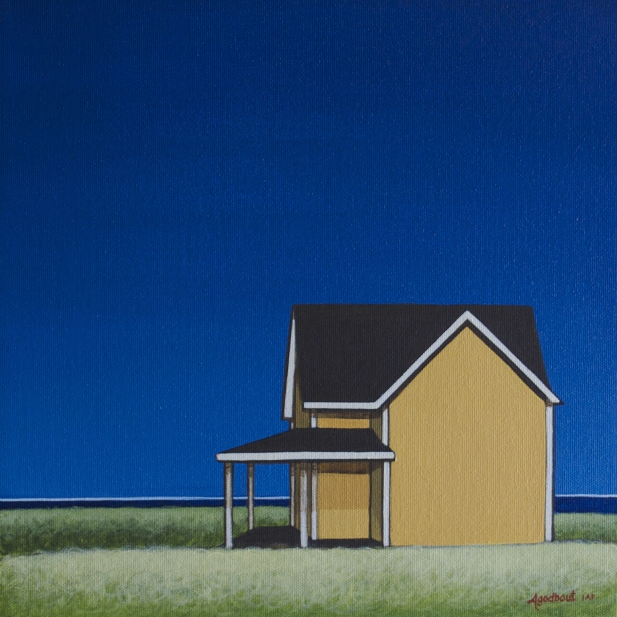 Yellow house with porch at the Islands