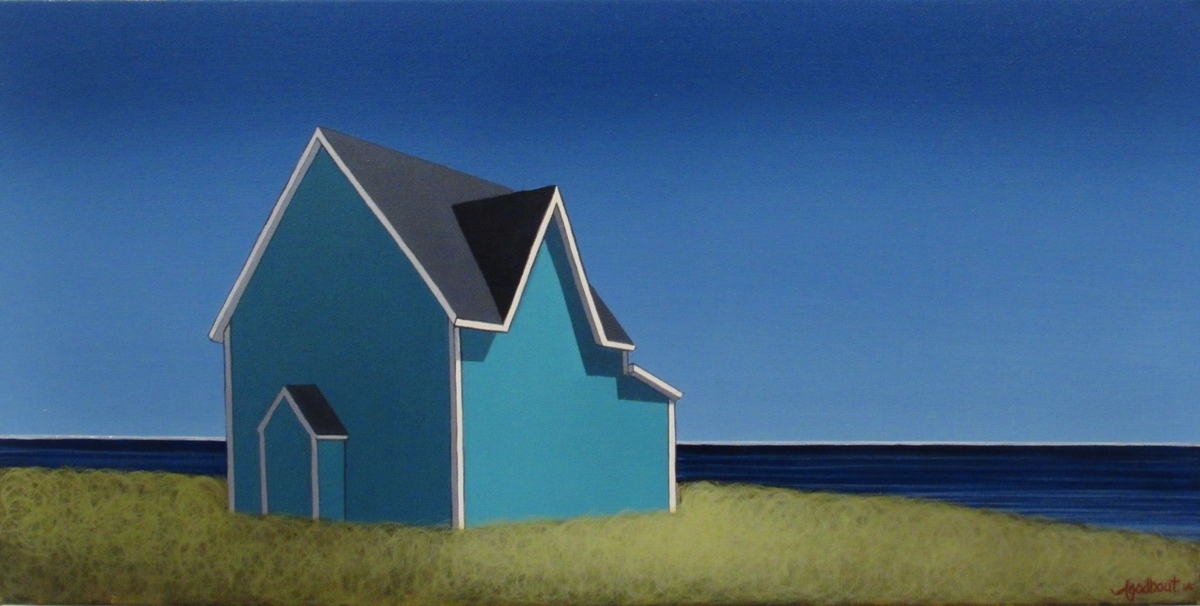 Blue house at the Islands